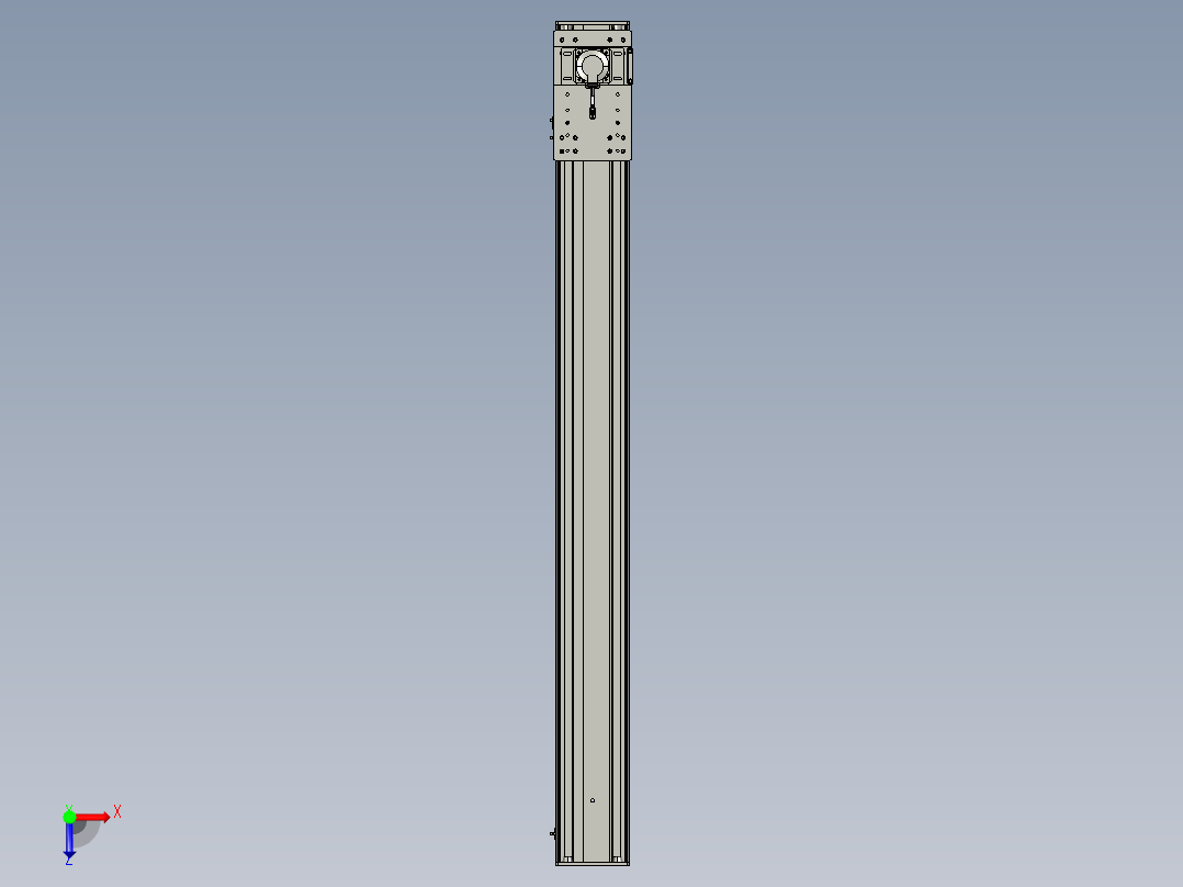 东锦齿条传动DH175G-L167-S1650-BU-减速机+750W俯视图