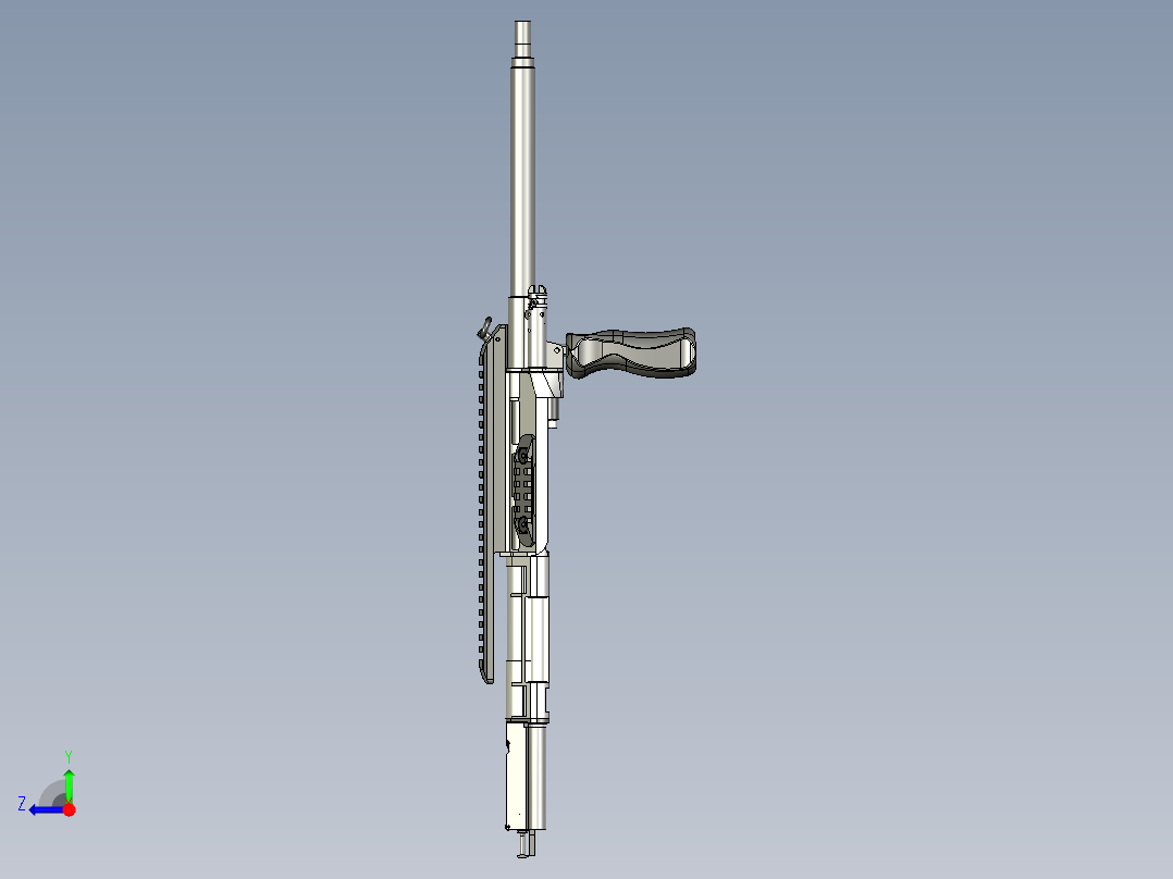 螺栓抽油器,右视图