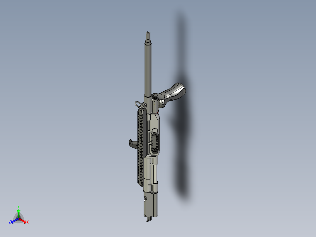 螺栓抽油器,正等轴测图