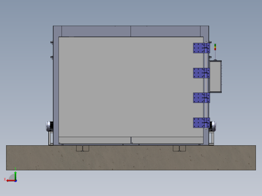 大型双开门燃气烤箱后视缩略图