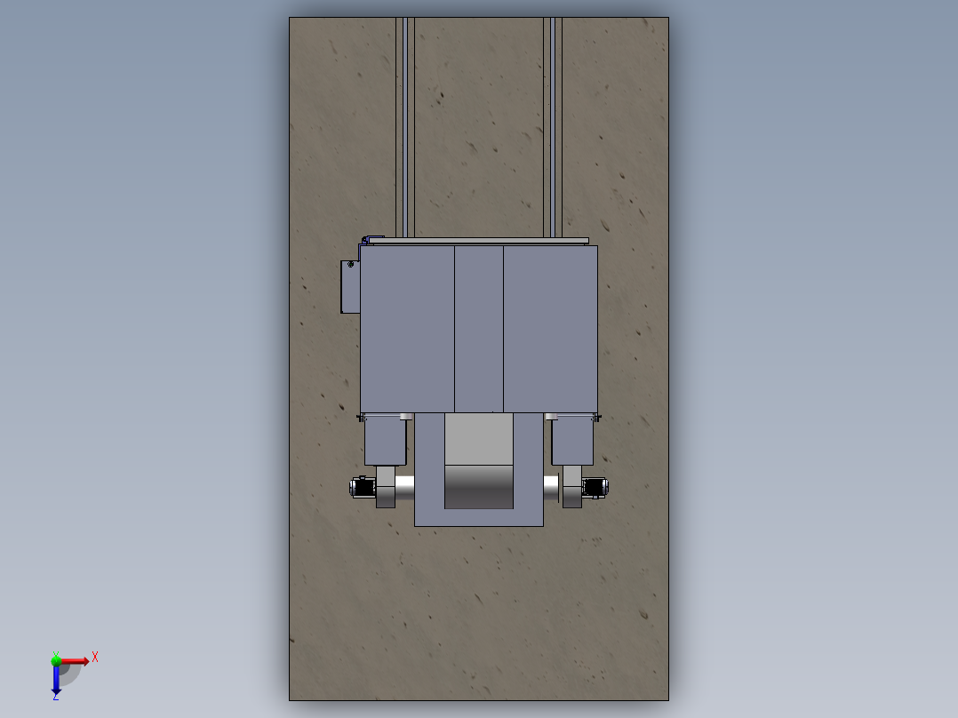 大型双开门燃气烤箱俯视图