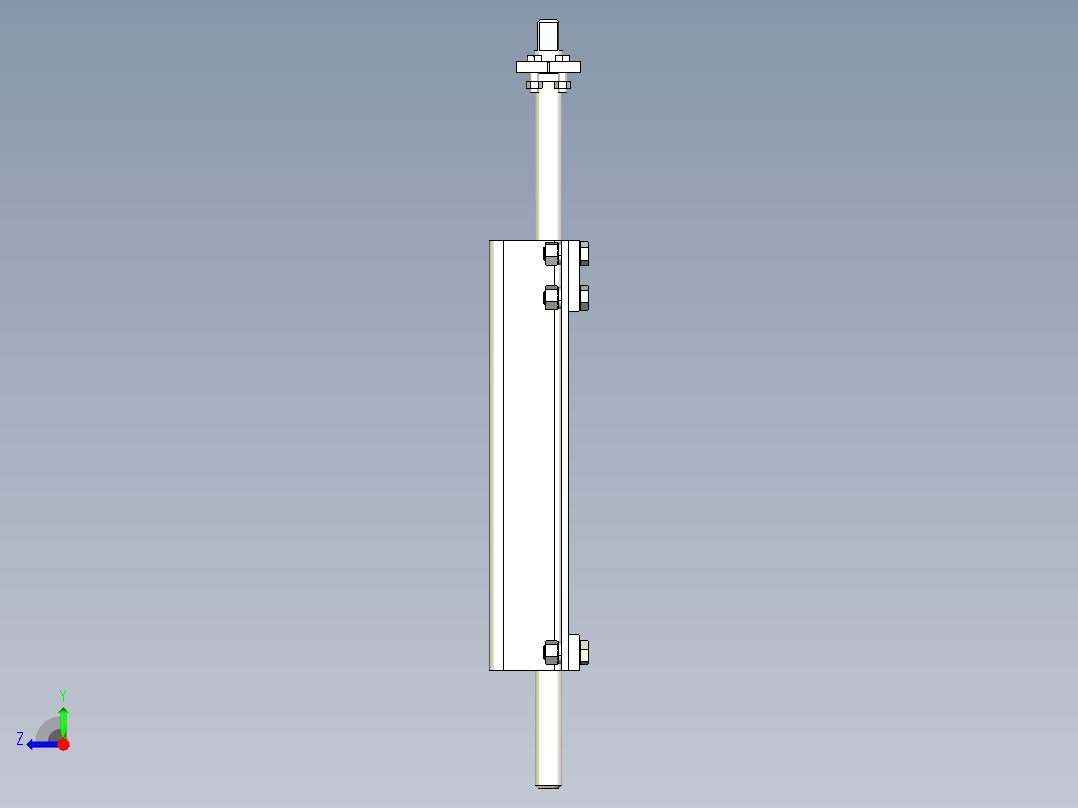 TD75型带式输送机螺旋拉紧装置 TD4D1右视图
