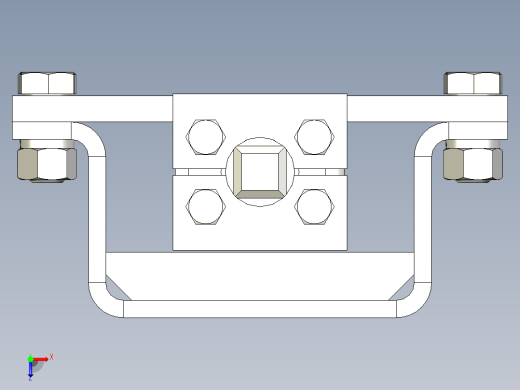 TD75型带式输送机螺旋拉紧装置 TD4D1俯视缩略图