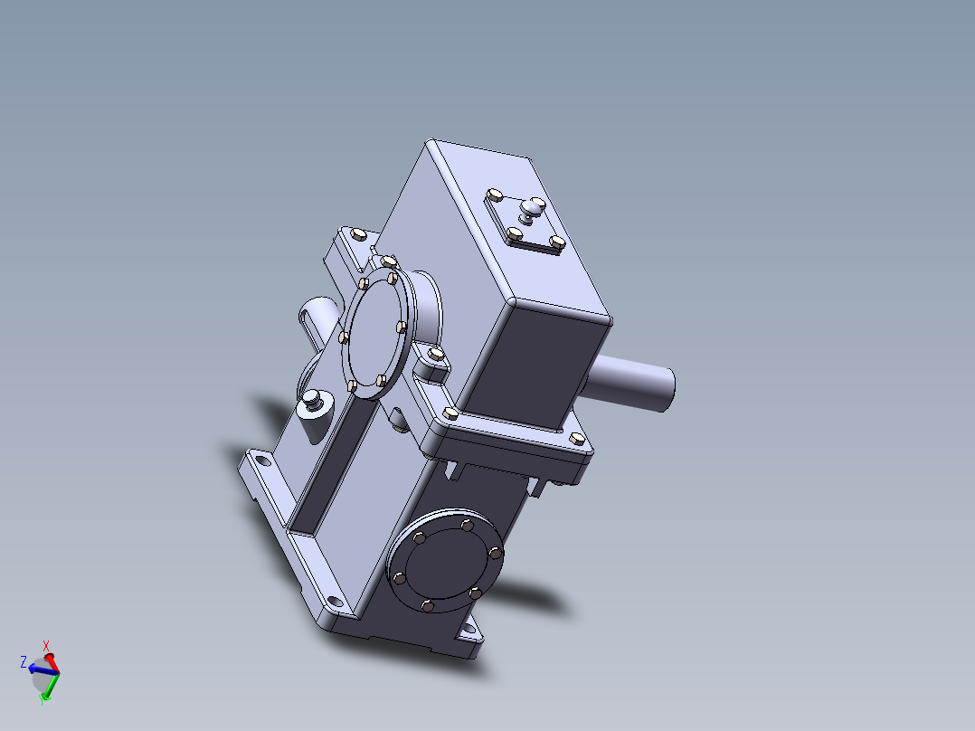 一级蜗轮蜗杆减速器