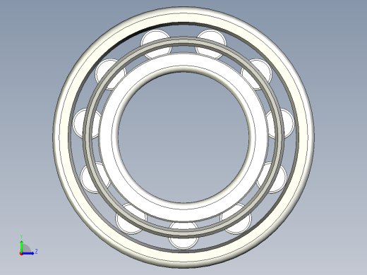 轴承-Bearing_20x40x10.stp左视缩略图