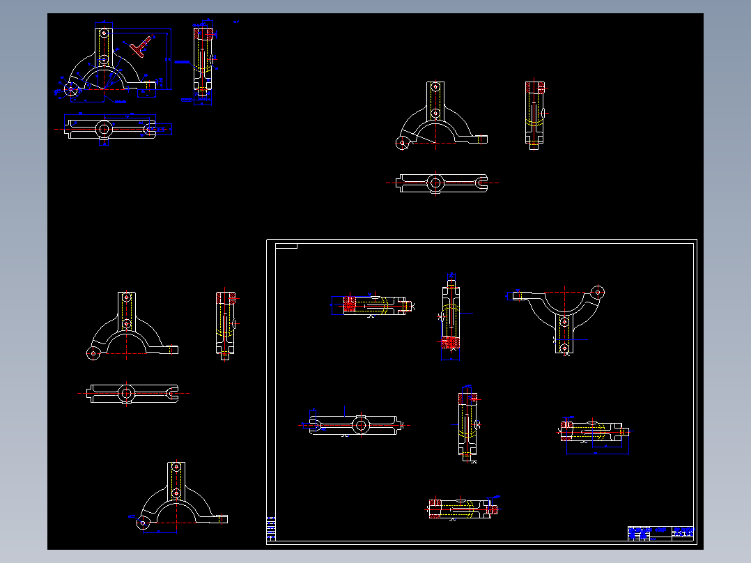 中心架盖机械加工工艺规程及工艺装备夹具设计【含CAD图和全套卡片】