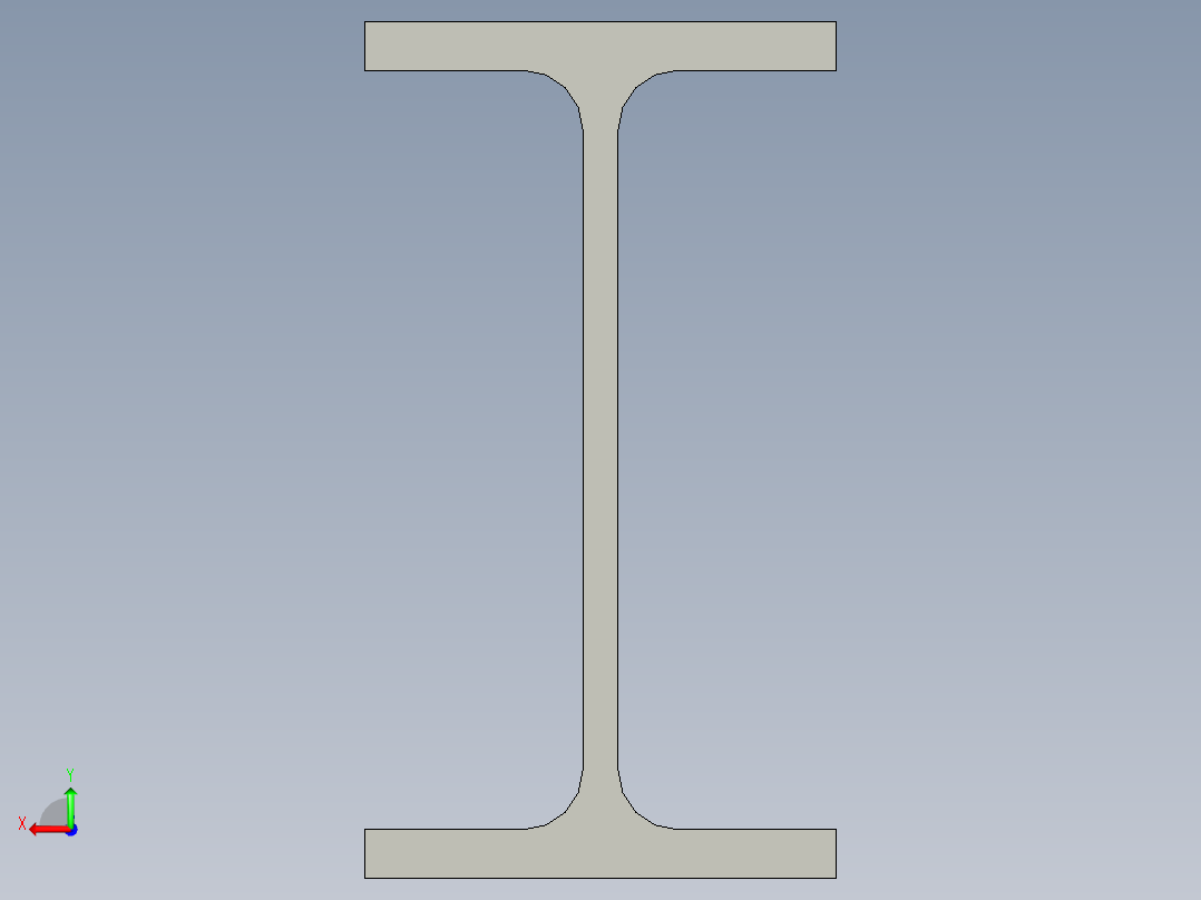 各种工字钢后视图