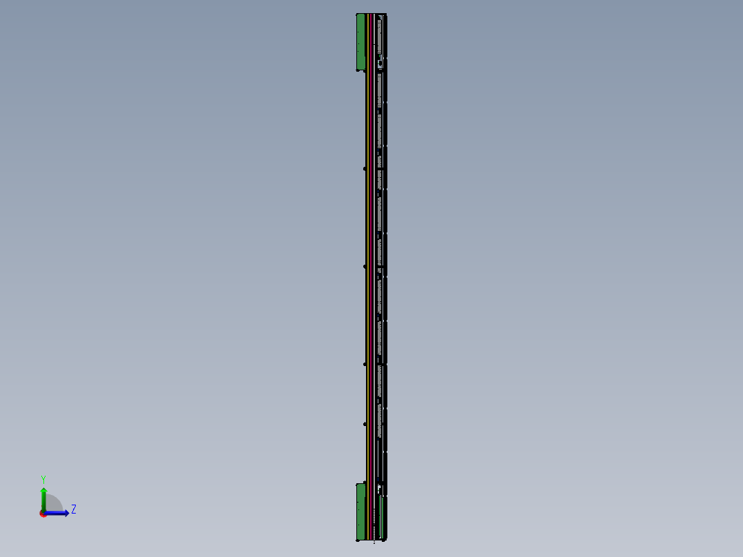 三倍速生产线sw18可编辑左视图