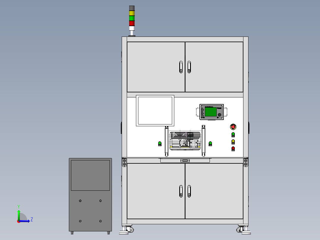 电感焊接机（sw16可编辑+工程图+bom）左视图