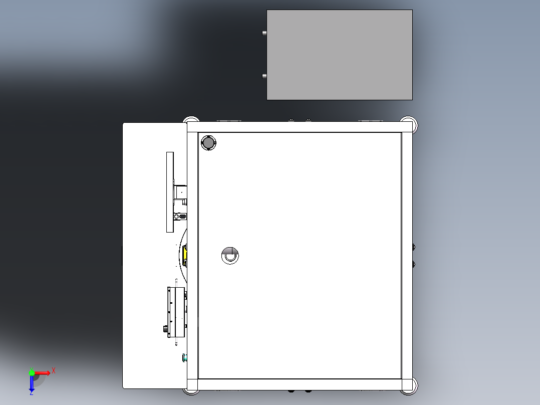 电感焊接机（sw16可编辑+工程图+bom）俯视图