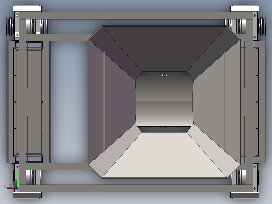 单下料斗小车sw16可编辑后视图