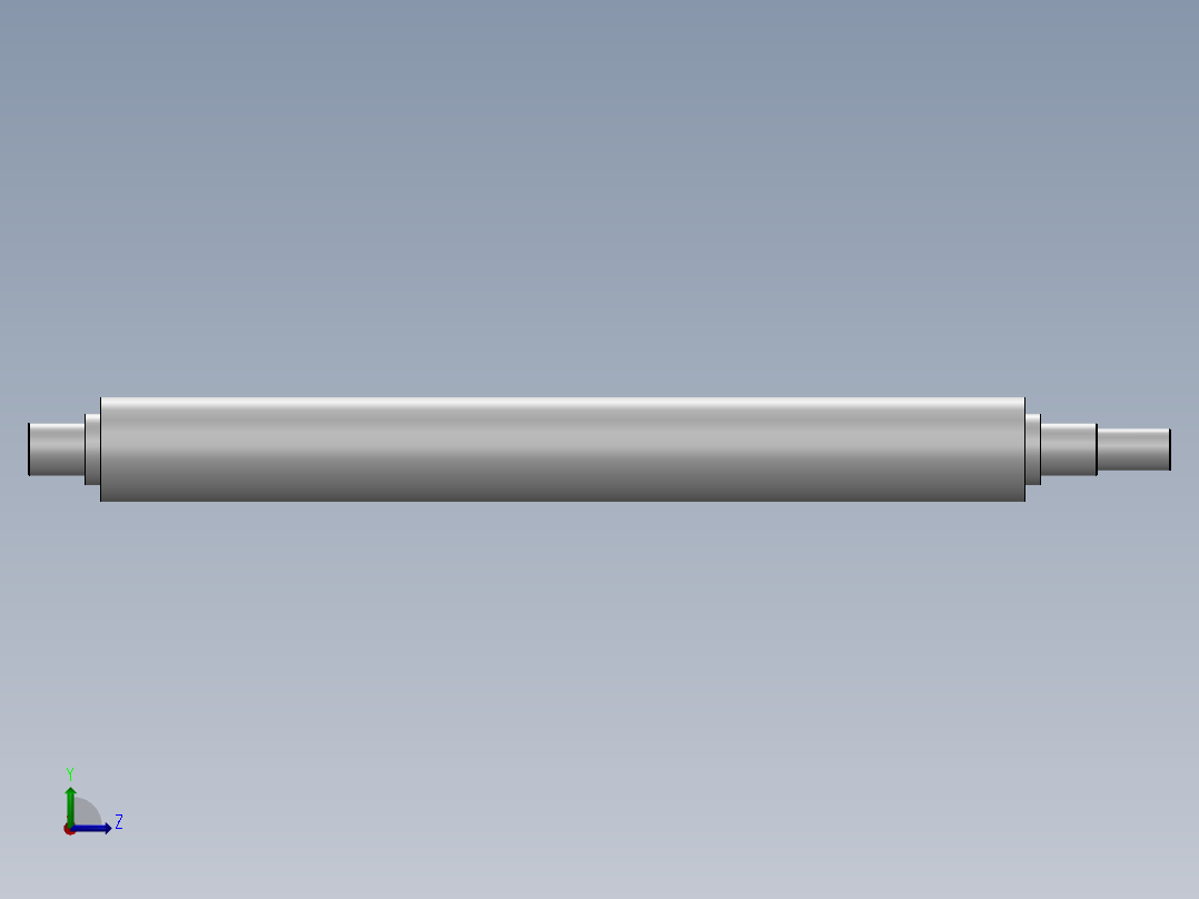 物料回流双层辊道左视图