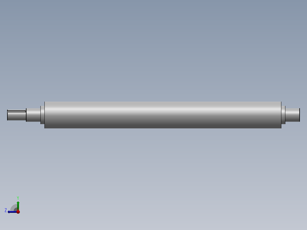 物料回流双层辊道右视图