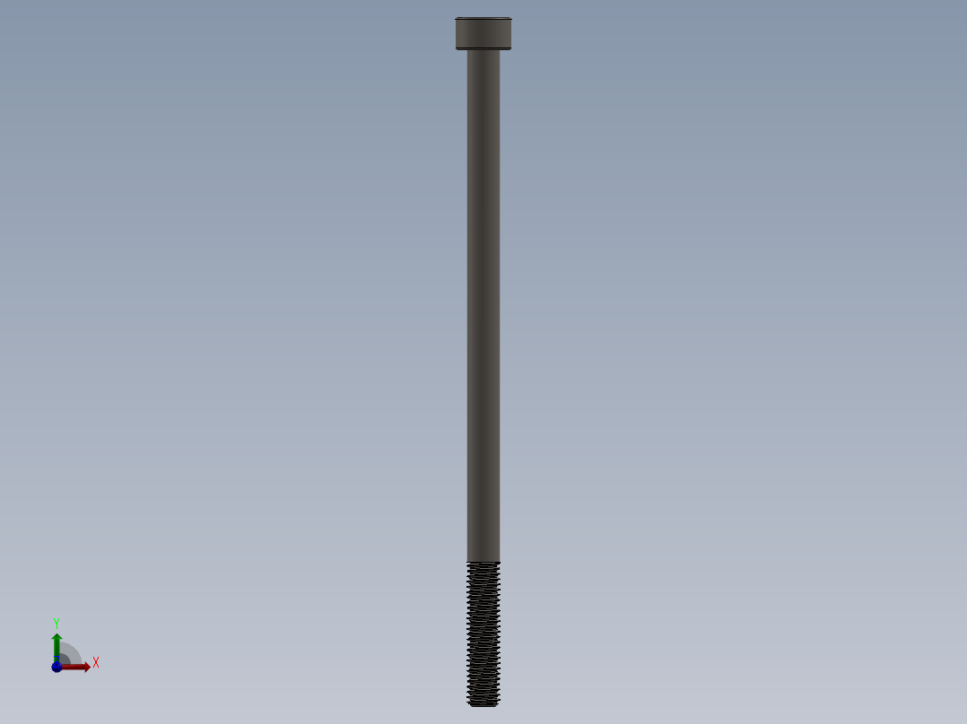 Screw_DIN_912_M5x100_A2.SLDPRT公制内六角螺钉前视图
