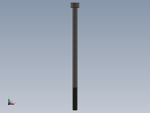 Screw_DIN_912_M5x100_A2.SLDPRT公制内六角螺钉前视缩略图