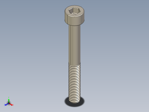 Screw_DIN_912_M6x50_A2.STEP公制内六角螺钉