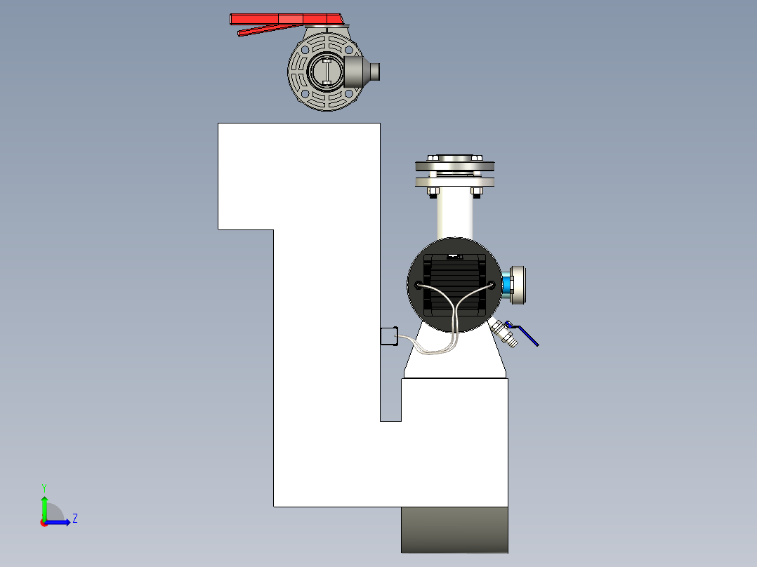 B2004027-紫外线反应器 MUV300左视图