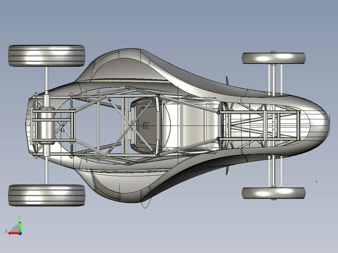 B3003660-卡丁车越野车后视图