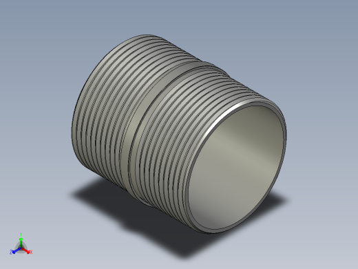 螺纹管对丝-圆边等径 DN40