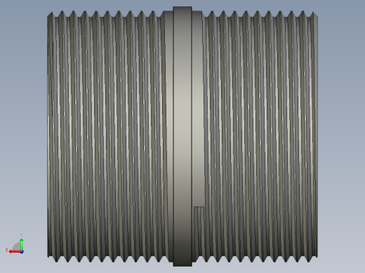 螺纹管对丝-圆边等径 DN40后视缩略图