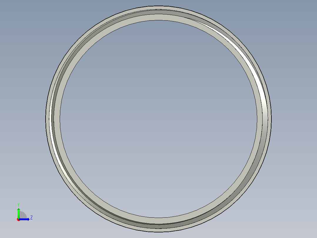 螺纹管对丝-圆边等径 DN40左视图