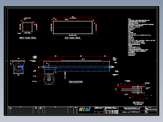 1092.2- 43 卸料螺旋输送机