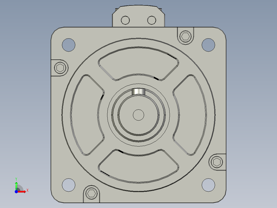 60-90-Z系列伺服电机80ST-M02430Z1前视图