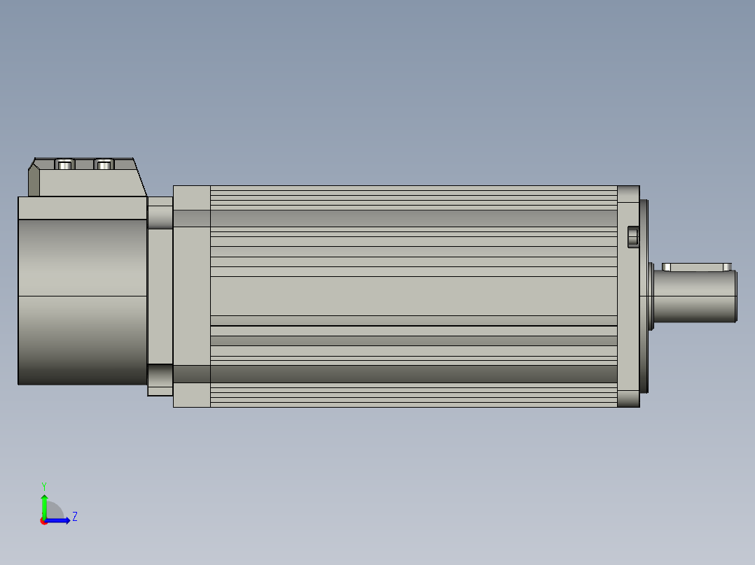 60-90-Z系列伺服电机80ST-M02430Z1左视图