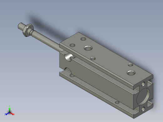 MD10x25S切刀上下气缸正等轴测缩略图