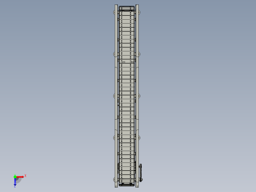 输送网架钢管喷漆用板链机俯视缩略图