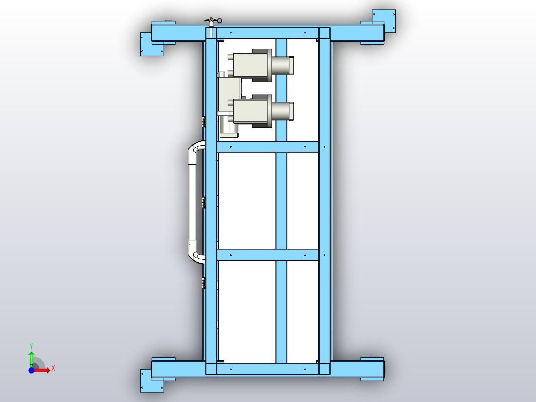 刀架零件架前视图