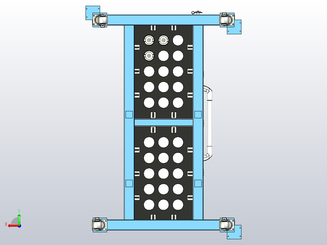 刀架零件架后视图
