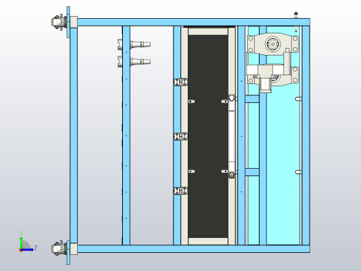 刀架零件架左视缩略图