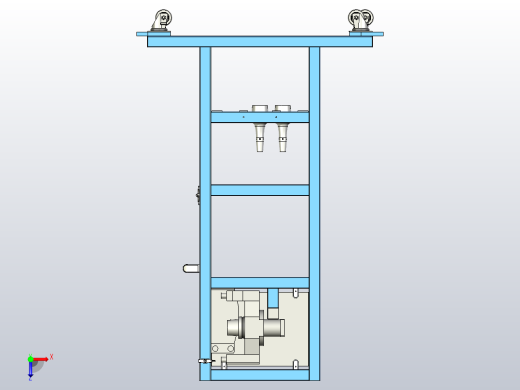 刀架零件架俯视缩略图