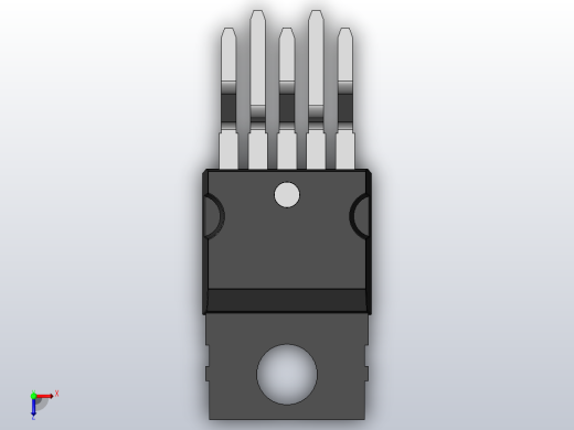 电子器件电阻Pentawatt俯视缩略图