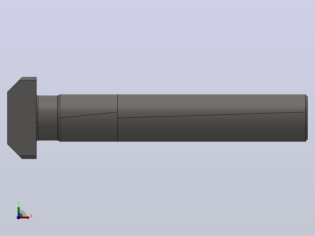 T型头地脚螺栓_M140×6×800前视图