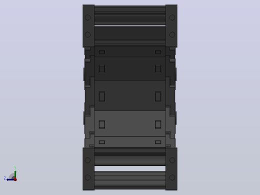 弯曲半径75内高30两侧打开型封闭式拖链[DMD30CD-30-75-75R-15-A-10-V-10]右视缩略图