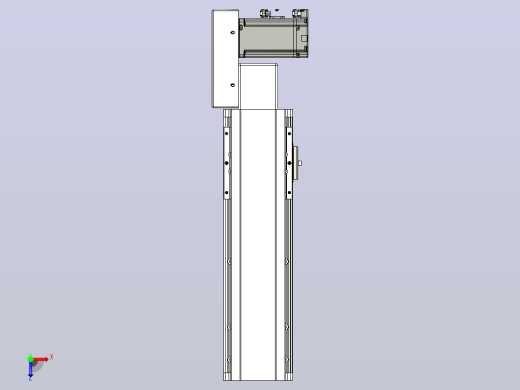 皮带直线轴半封闭可选导轨TPA-HNB-105D-90-L200-MR-C-P20-N3俯视缩略图