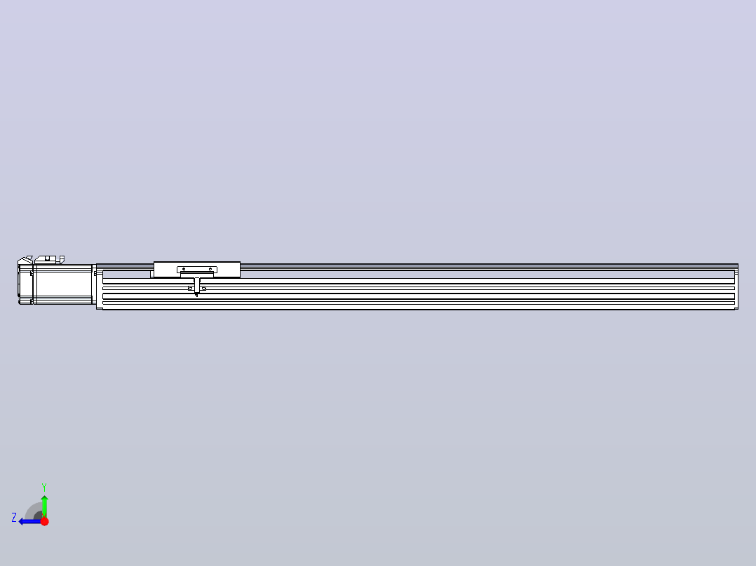 日规模组半封闭丝杆TPA-HNR-120D-1610C-L700-M-C-P40-N3右视图