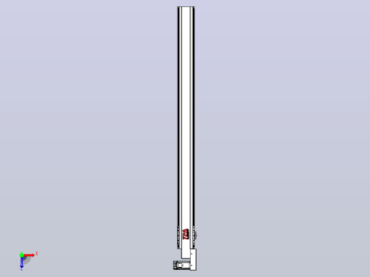 皮带直线轴半封闭可选导轨TPA-HNB-120D-110-L1450-MR-C-P40-N3俯视缩略图