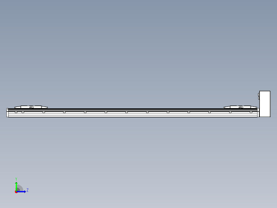 皮带直线轴双滑块型TPA-GCBS-150-P80-L625-LU-M75-N3左视图