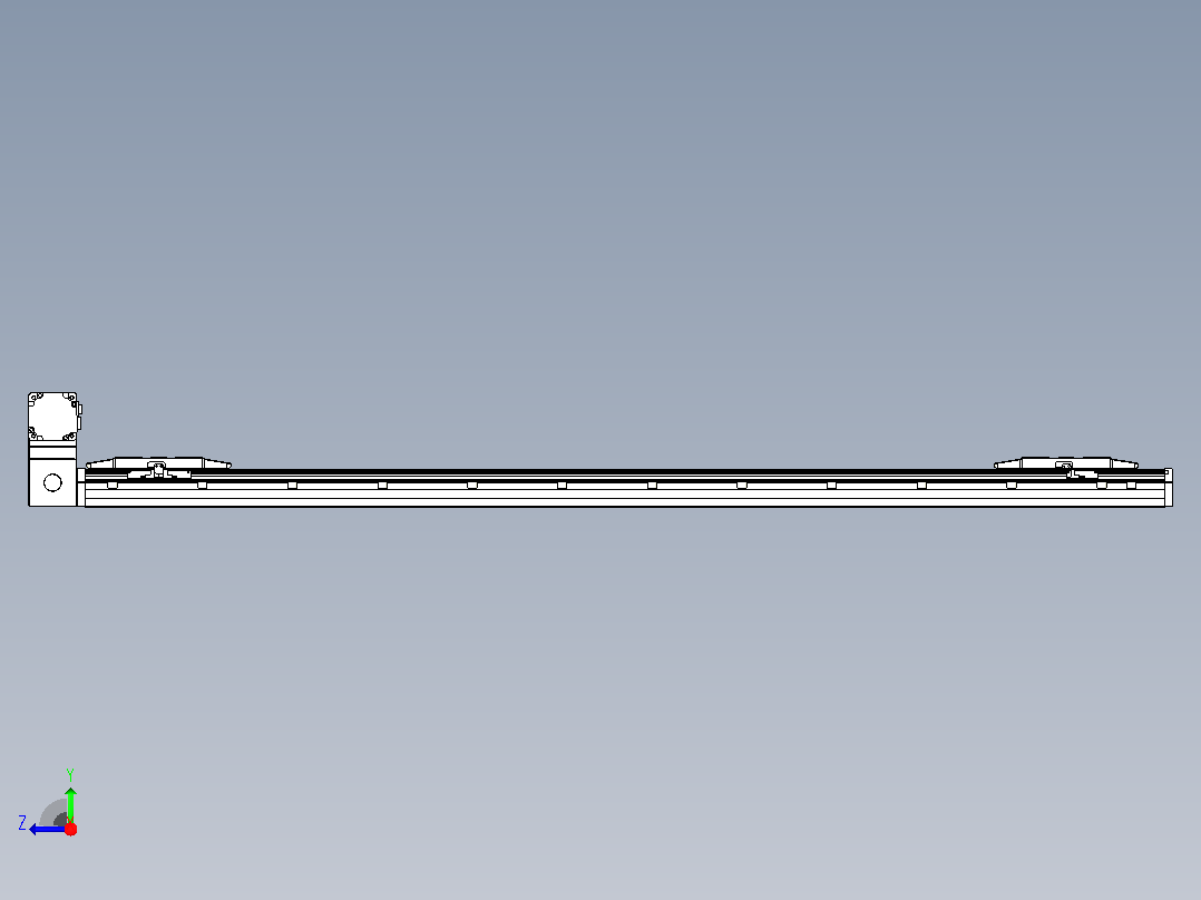 皮带直线轴双滑块型TPA-GCBS-150-P80-L625-LU-M75-N3右视图