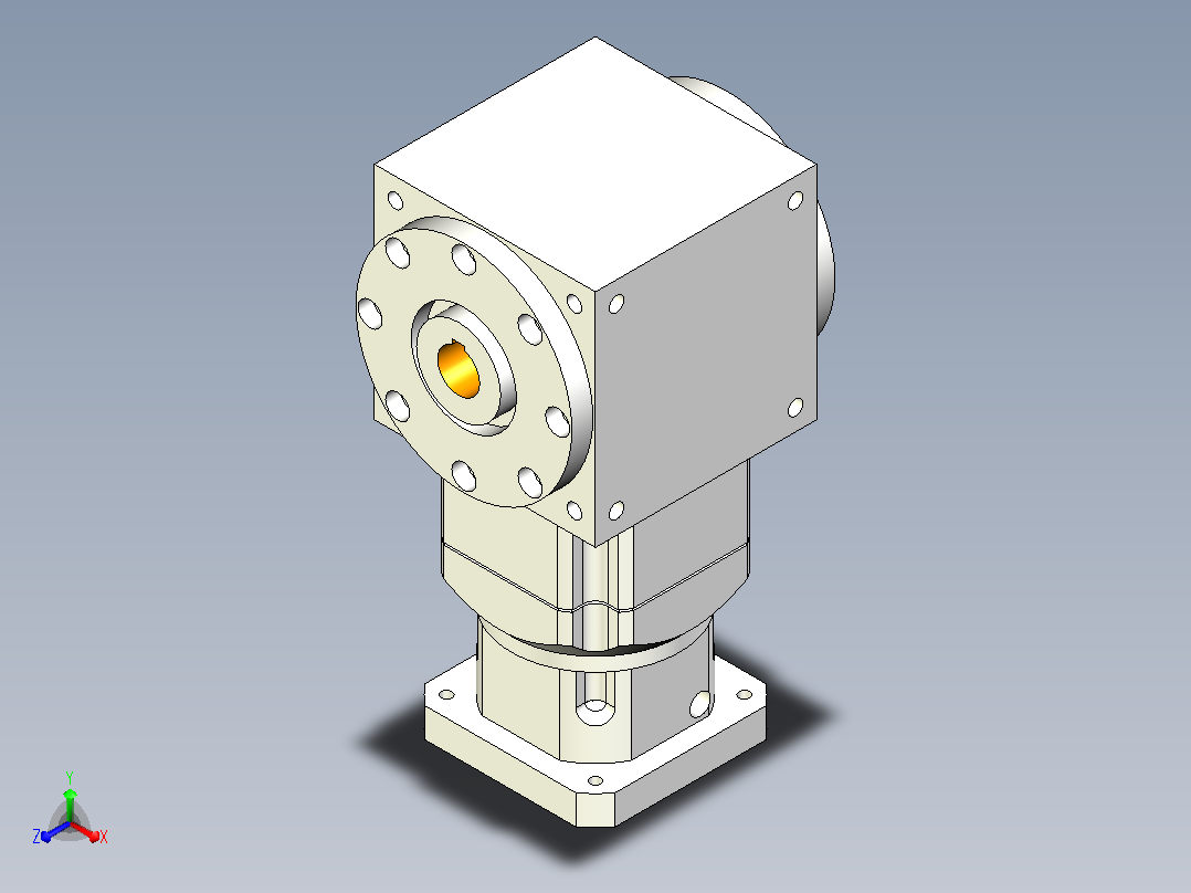 PW210双孔 PGH180T-L2 35-114.3-200-M12转向器主视图
