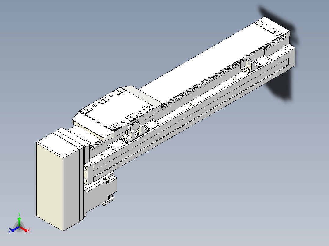 滚珠丝杠直线轴内置导轨TPA-GCR-80-1610C-L250-MP-M20-N3主视图