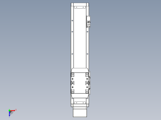 滚珠丝杠直线轴内置导轨TPA-GCR-80-1610C-L250-MP-M20-N3俯视缩略图