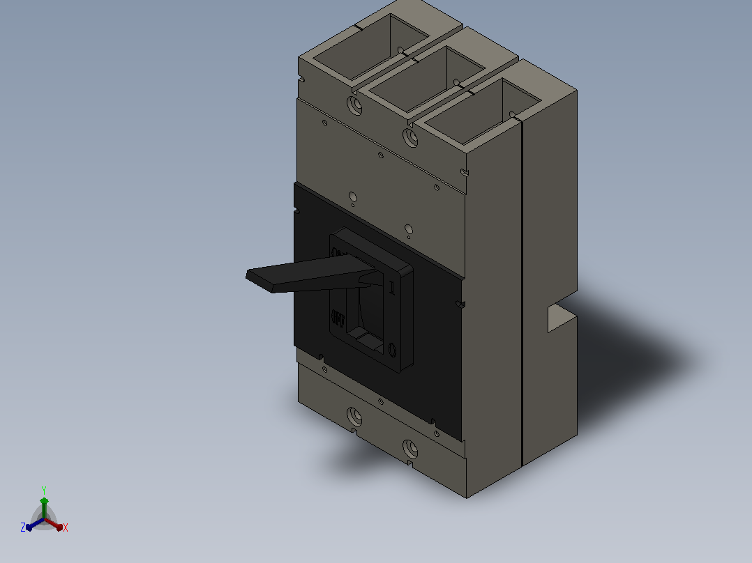 3VL 160-1600A 3极固定式塑料外壳式断路器[VL12503VL7]主视图