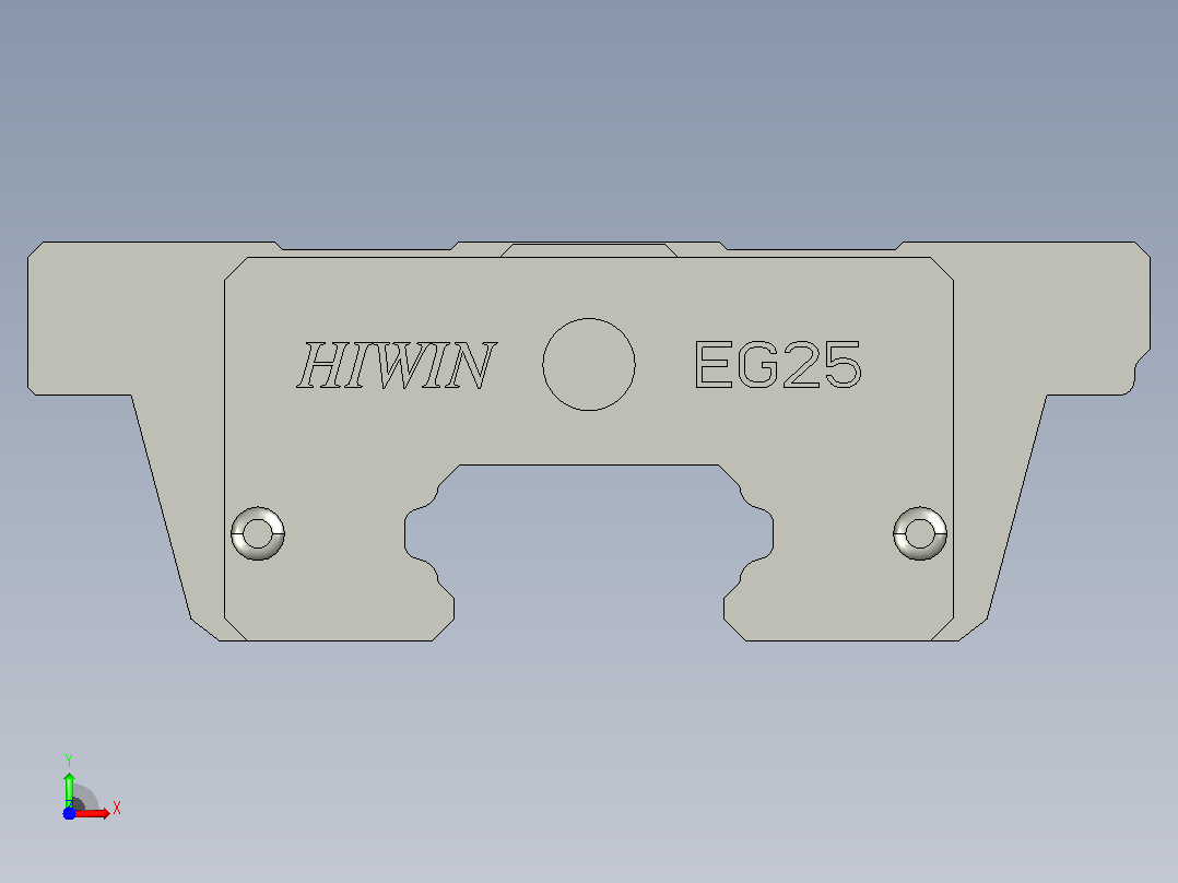 EGW25CA滑块前视图