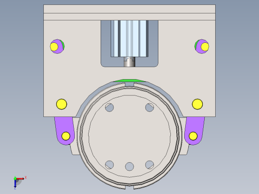 气动夹紧装置俯视缩略图