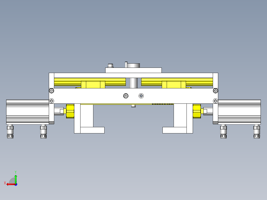 平行卡盘后视图