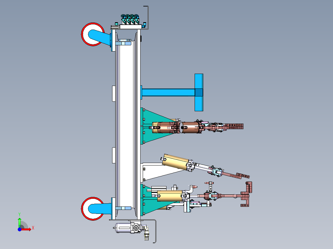 YM07D-5601-HJ072 后围总成焊具前视图